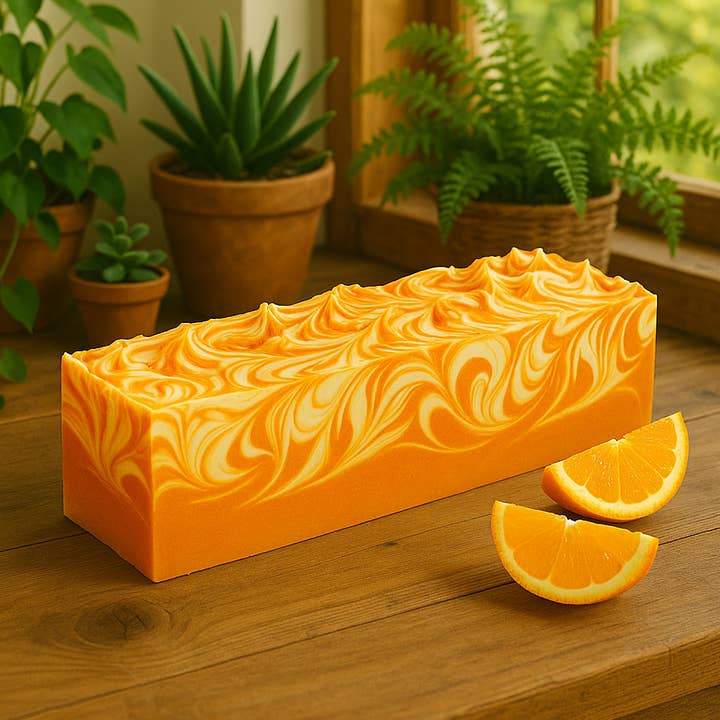 DeShawn Marie Soap Boutique - Wholesale Bar Soap - Vanilla Tangerine 3.5 LB Soap Loaf5