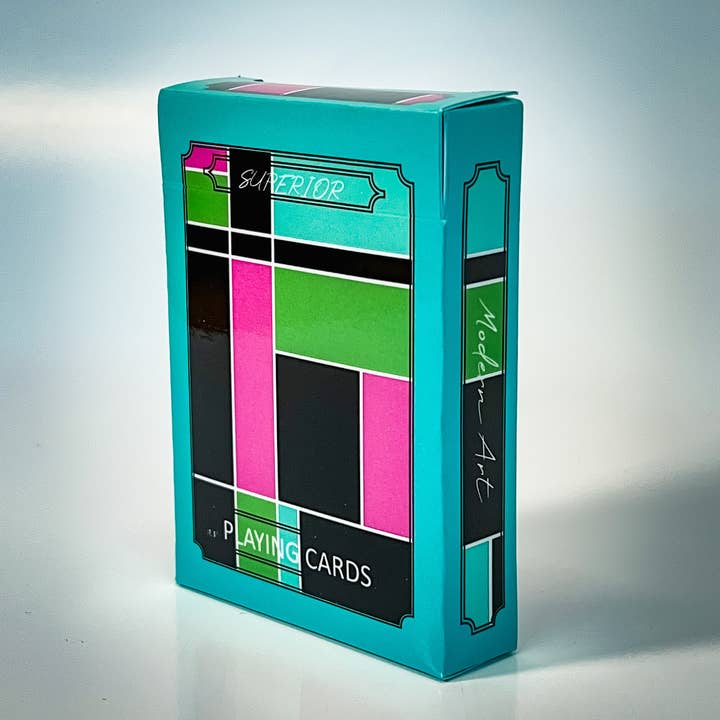 Superior Print on Demand - Wholesale Playing Cards - MODERN ART Premium Composition Negative Poker Cards
