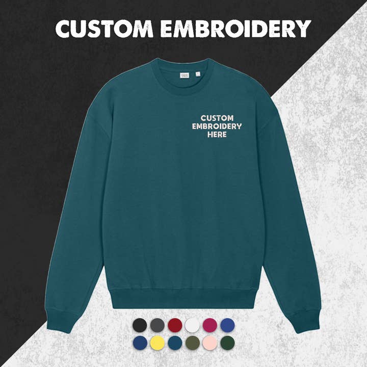 Custom Embroidered Unisex Ledger Dry Crewneck Sweatshirt for wholesale by TSS Printing