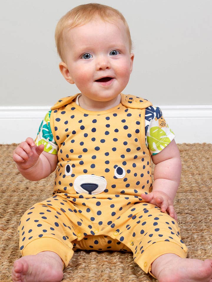 Spotty Cub Dungarees for wholesale by Kite Clothing