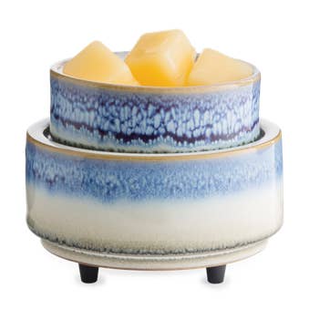 Candle Warmers Etc. Duftlampen & Kerzen - Vente Chauffe-cire - Brûleur à mazout classique 2 en 1 Candle Warmers® Horizon Crème/