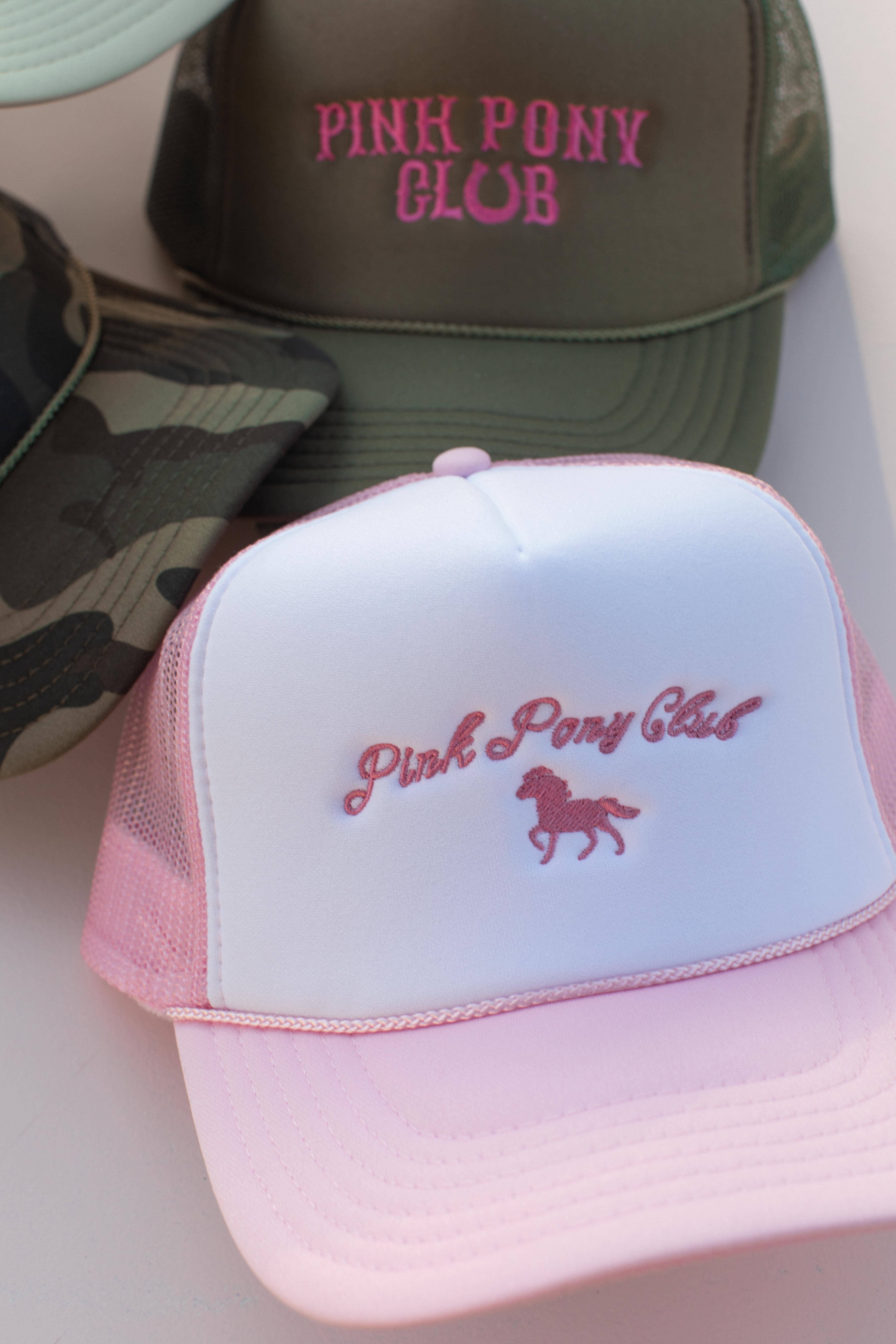 Space 46 Wholesale - Vente Casquette de camionneur – femme - Chapeau de camionneur Chappell Roan Pony Club rose brodé2