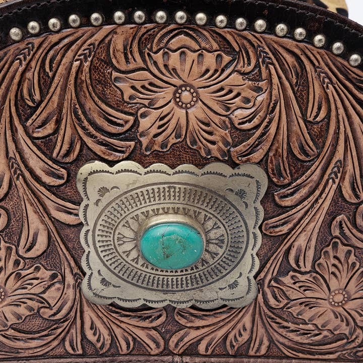 LS Western - Wholesale Crossbody bag – Women's - LC-ADBGI226C Bucket Hair On Genuine Western Leather Women Bag1