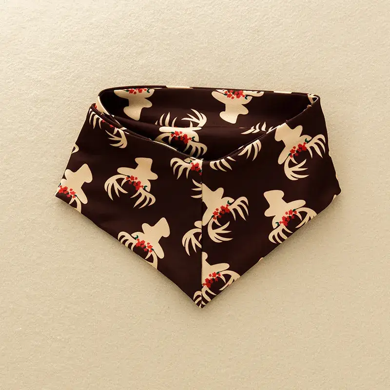 Fennco Styles - Wholesale Clothing Set - Baby - Brown-Yellow Reindeer 4pcs Girl Outfit 5