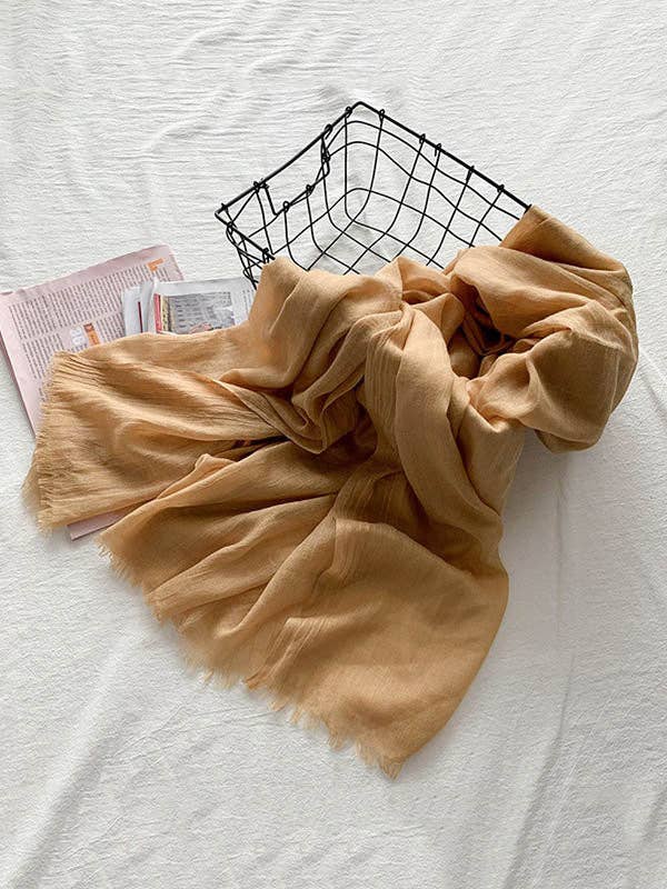 ShieldChic - Wholesale Scarf - Women's - Casual Simple Ramie Cotton 14 Colors Scarf11