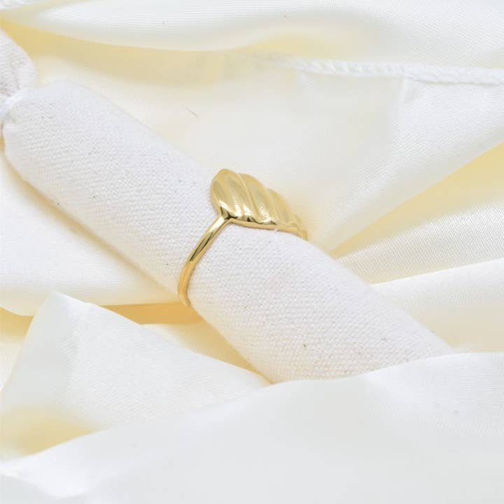 Kapyco – Engroshandel Statementring – Stor justerbar ring i rustfrit stål - BG3101711