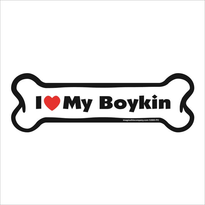 Magnete per auto con scritta «I Love My Boykin» per la vendita all'ingrosso da parte di Imagine This Company