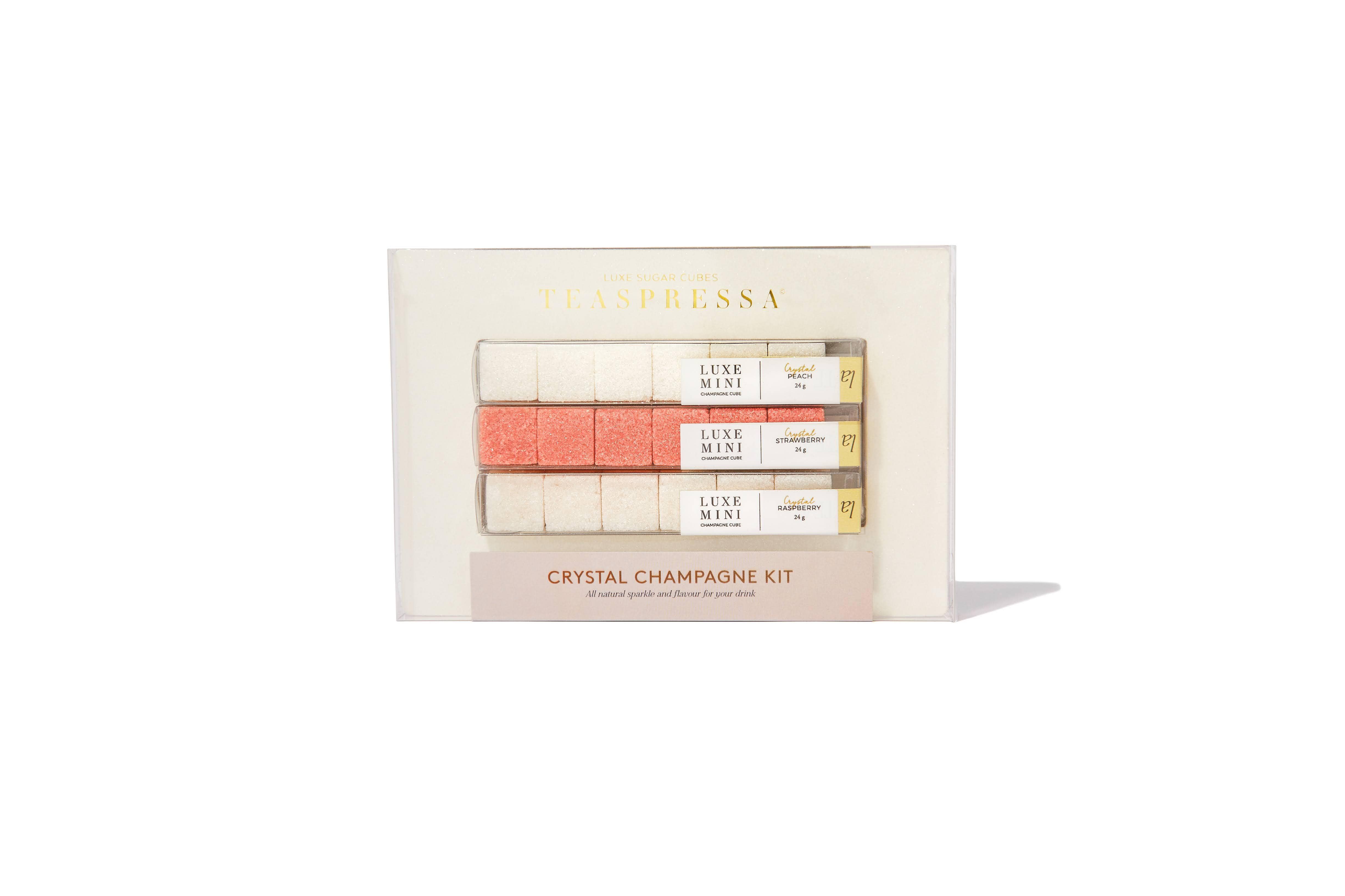 TEASPRESSA | LUXE Mixer Cube - Wholesale Cocktail Mix/Syrup - Champagne Cocktail Crystal Kit1