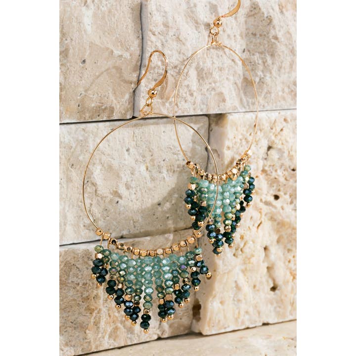 Urbanista - Wholesale Dangle Earrings - Beaded Tassel And Ring Earrings