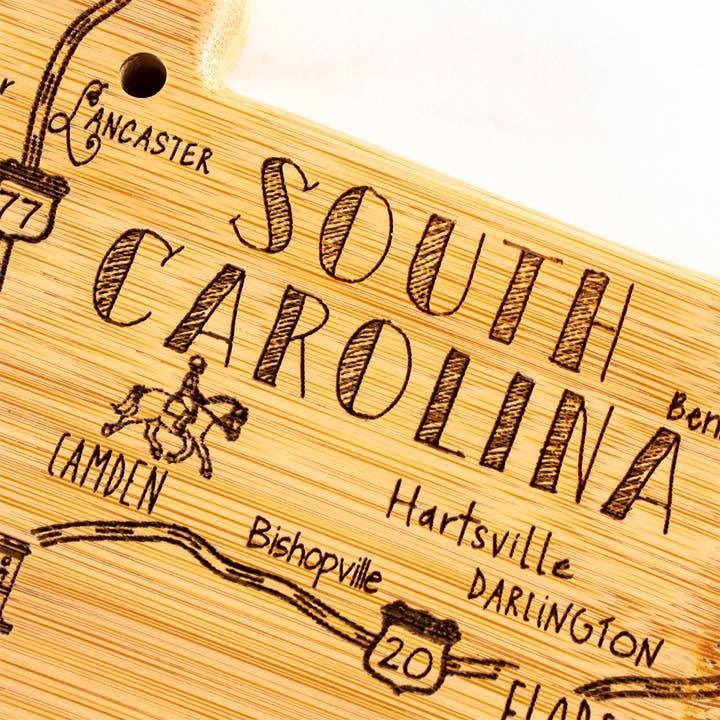 Totally Bamboo - Wholesale Cutting Board - Destination South Cutting Board with Engraved Artwork