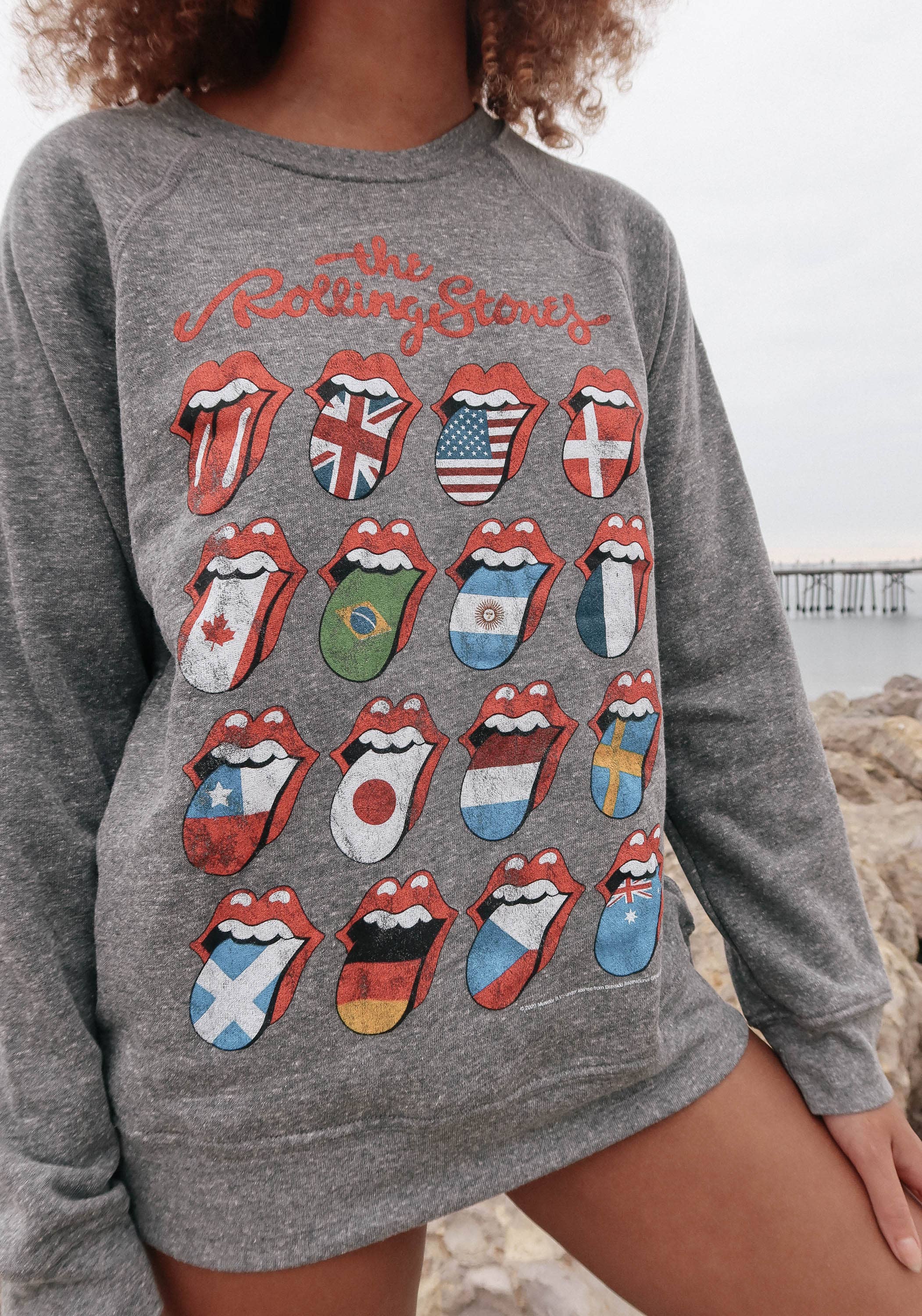 People Of Leisure - Vendita all'ingrosso Felpa stampata - Donna - Felpa in pile Rolling Stones World Tour4