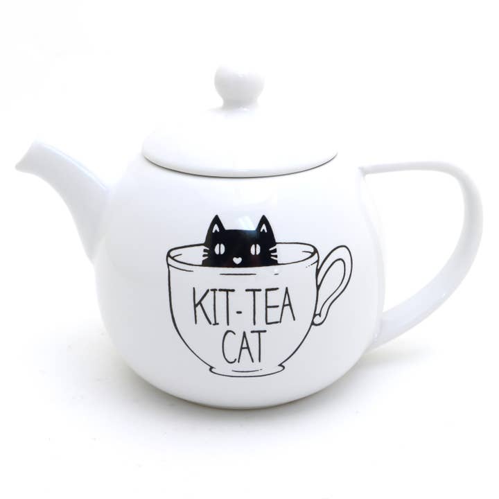 Lenny Mud - Wholesale Tea Pot - Kit-Tea-Cat Teapot, small ceramic cat teapot for cat lover3