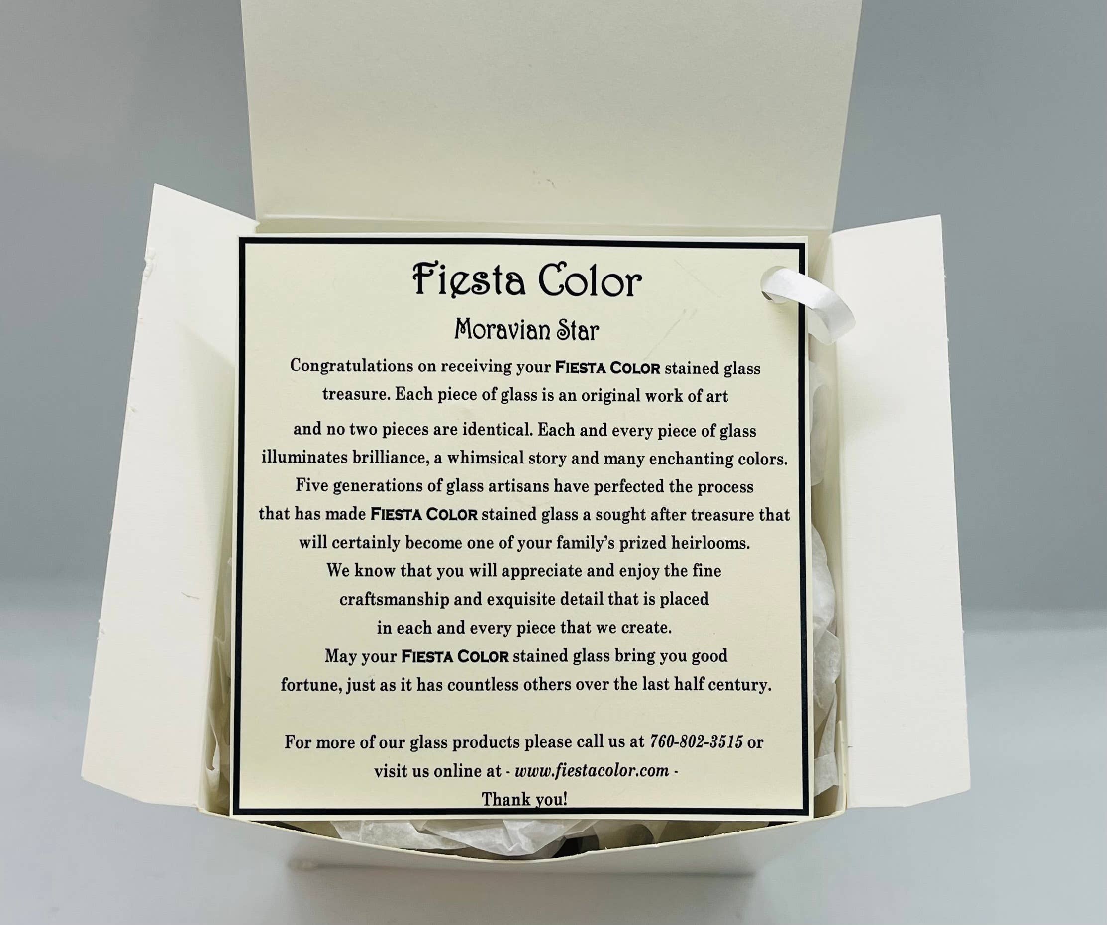 Fiesta Color - Wholesale Suncatcher - Stained Glass Moravian Star - WITH GIFT BOX3