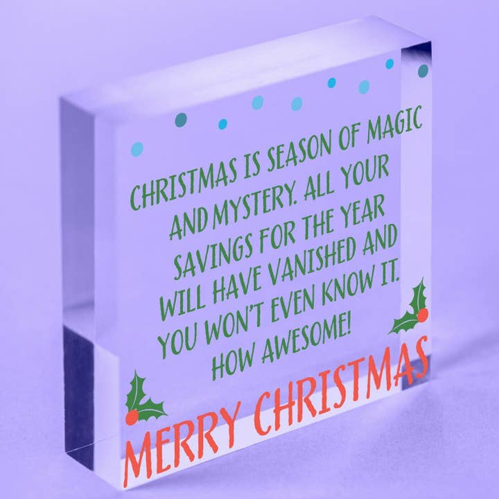 Nipote Nephew Poem Blocco acrilico Natale da zia zio per la vendita all'ingrosso da parte di 2PersonalShop