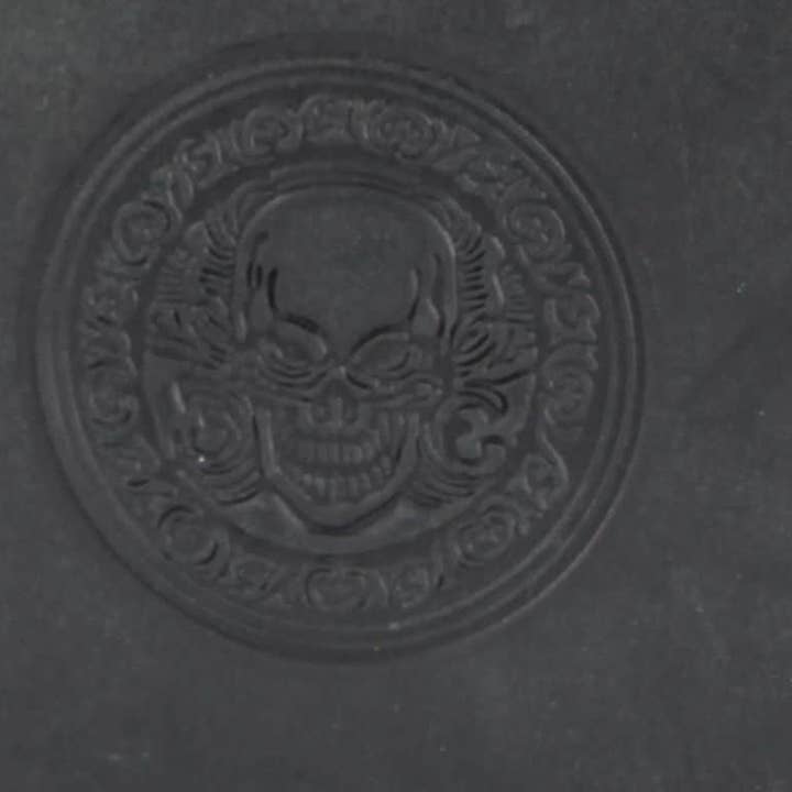 Leather Impressions Inc - Wholesale Wallet - Men's - American Bison Skull Embossed Leather Bi Fold Wallet8