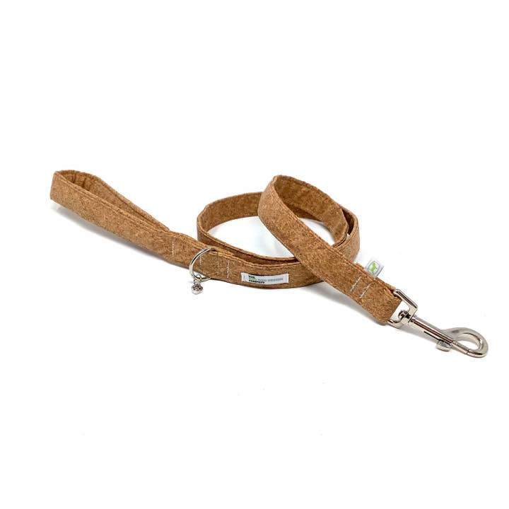 Cork Leather Padded Handle Dog Lead for wholesale by EcoDogDesigns
