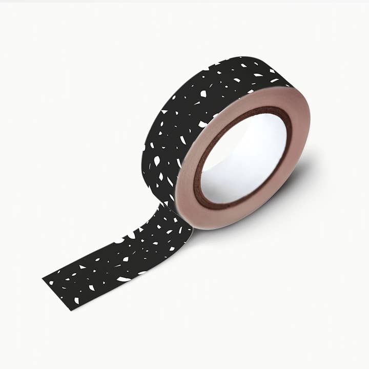 Washitape - Confetti black white for wholesale by Hebbers