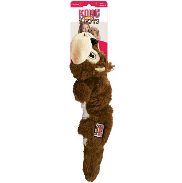 Pet Palette Distribution - Wholesale Pet Plush Toy - Dog - KONG® Scrunch Knots Squirrel Dog Rope Toy Medium/Large