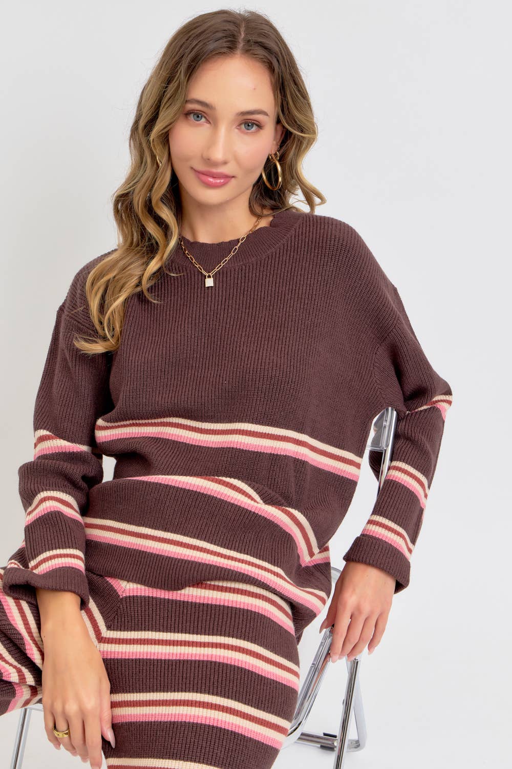 Sweet Lovely by Jen – Engroshandel Pullover - Dame – STRIBET STRIKTOP/SWEATER9