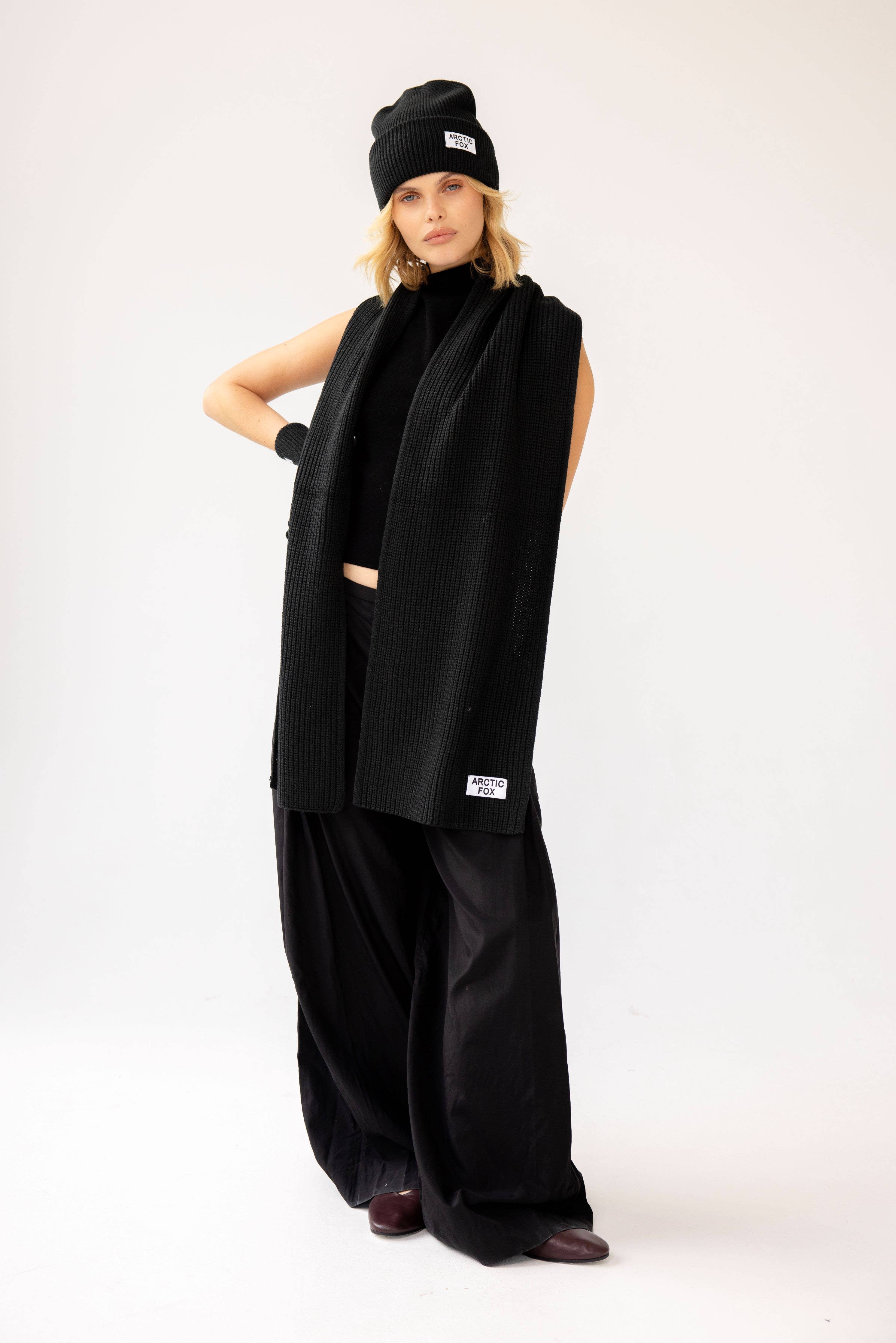 Arctic Fox & Co. - North America - Wholesale Scarf - Women's - Recycled Bottle Scarf - Black Onyx6