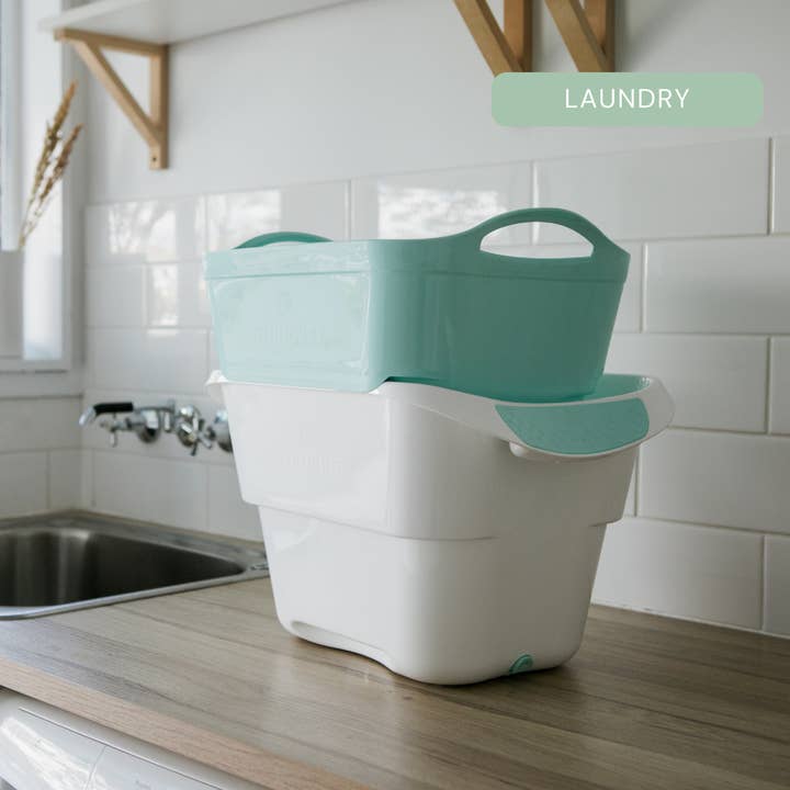 Strucket - Wholesale Laundry Basket - Strucket 19L – 6 Pack Assorted (2 Aqua + 2 Sand + 2 Gray)9