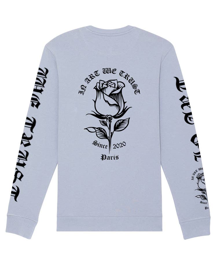 IN ART WE TRUST - Wholesale Graphic Sweatshirt - Unisex - CHANGE FULL PINK9