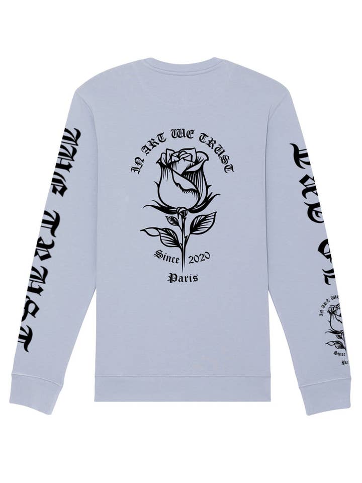 IN ART WE TRUST - Wholesale Graphic Sweatshirt - Unisex - CHANGE FULL PINK9