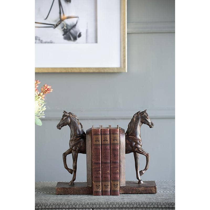 A&B Home Group Inc. – wholesale Bookend – S/2 5x3.7x10.6" Trotting Horse Bookends2