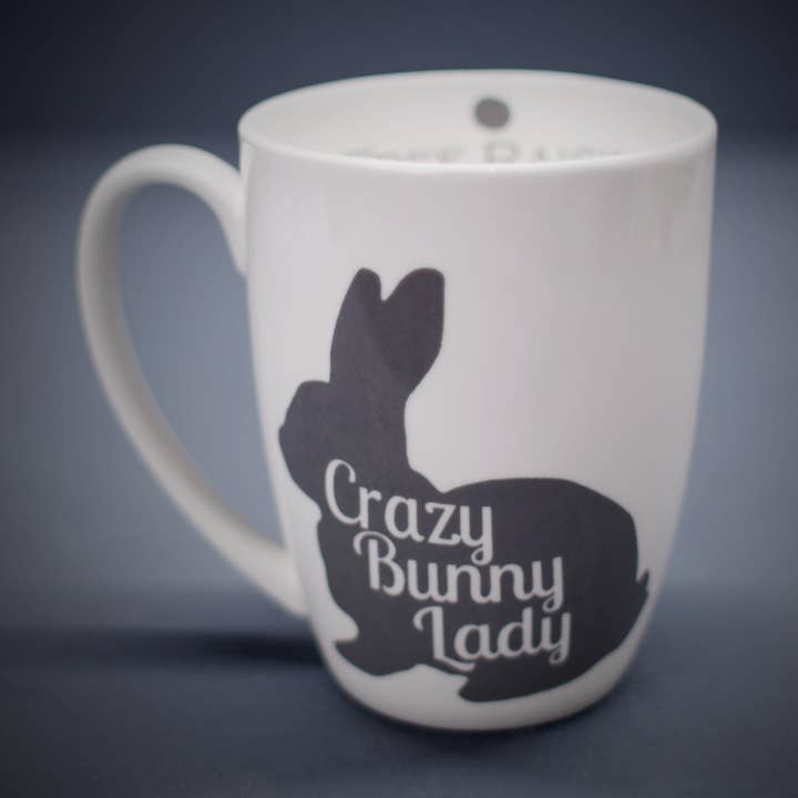 Mug Crazy Bunny Lady - Différentes tailles pour la vente par Charlotte Clark Ltd