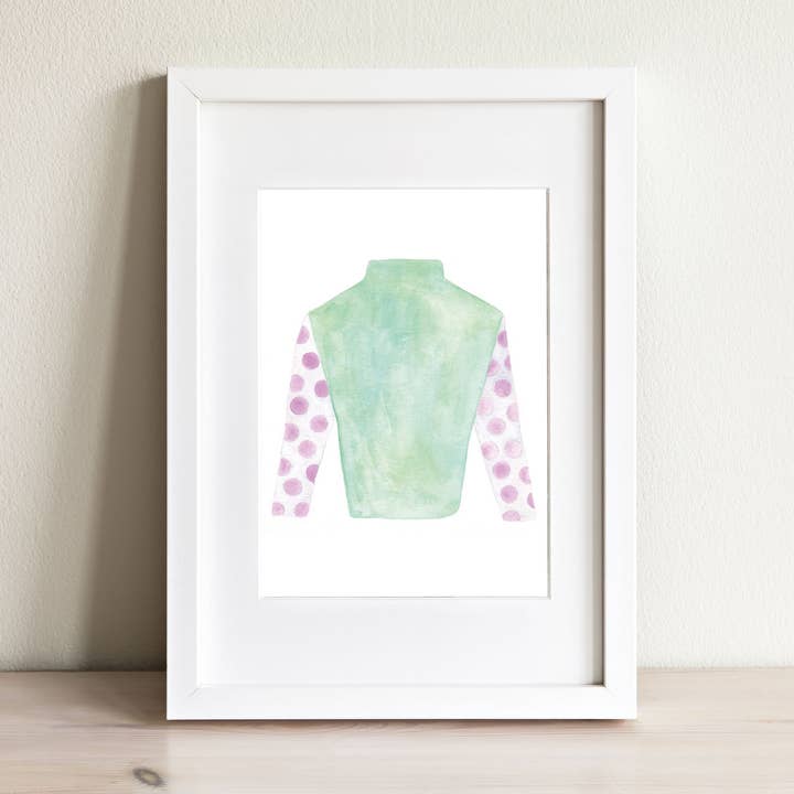 Pink Polka Watercolor Jockey Silk for wholesale by Color Me Eden