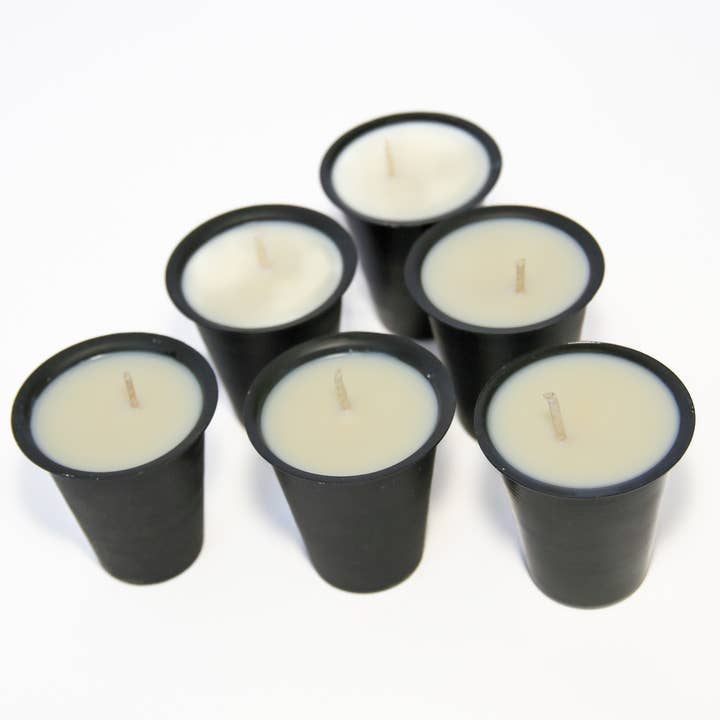 Forever Green Art - Wholesale Jar/filled candle - Candle Cup Sampler – 13 Scents | 3" Black or Gold Tins |1