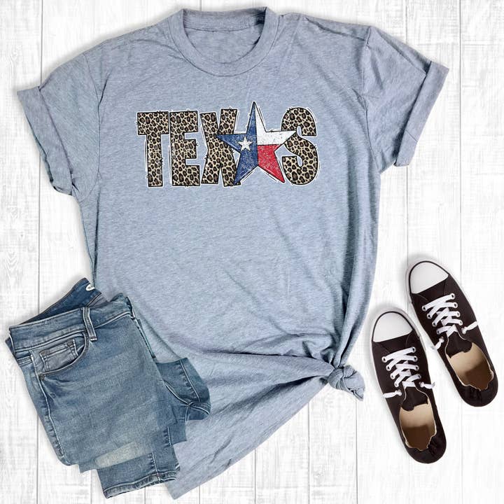 Leopard Texas Star for wholesale by The Way Down South