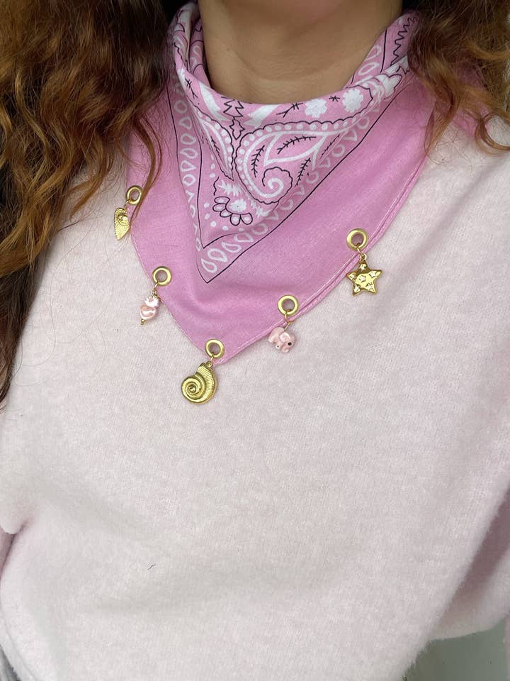 PINK JEWEL BANDANA for wholesale by Liviana Lisbon