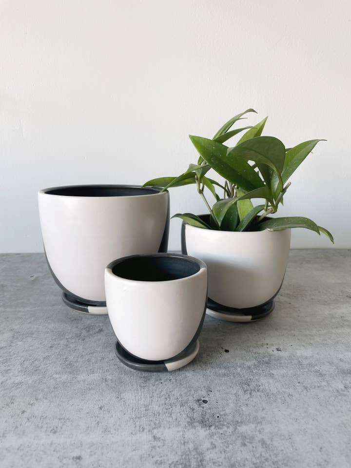 Large Classic Tabletop Planter for wholesale by Little Fire Ceramics