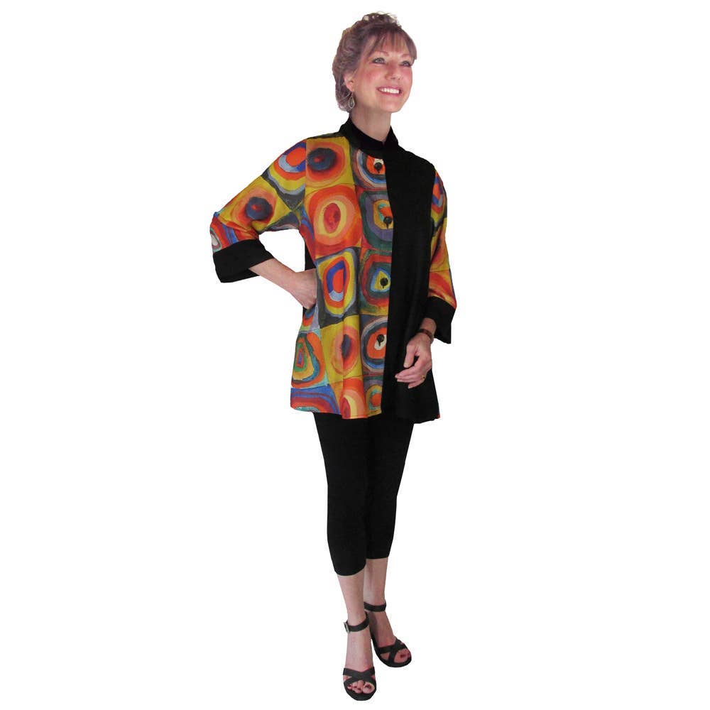 Breeke - Wholesale Tunic - Women's - Kandinsky Color Study Swing Top (SW-WK-SQUARES)4