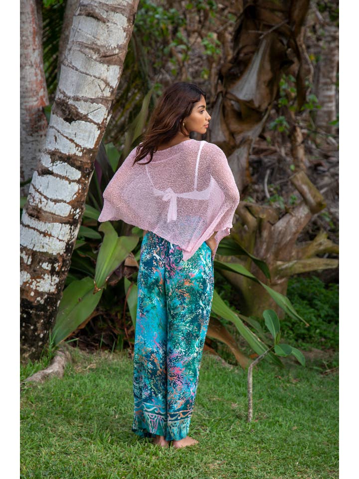 Bali Prema – wholesale Poncho - Dam – Sheer Shrug Knit Poncho Sjal - Boho Beach Cover för klänning i13