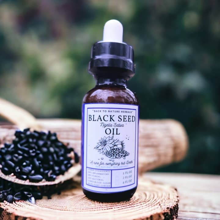 Back2Nature Herbals - Vente Teinture - Huile de graine noire 1 oz.0