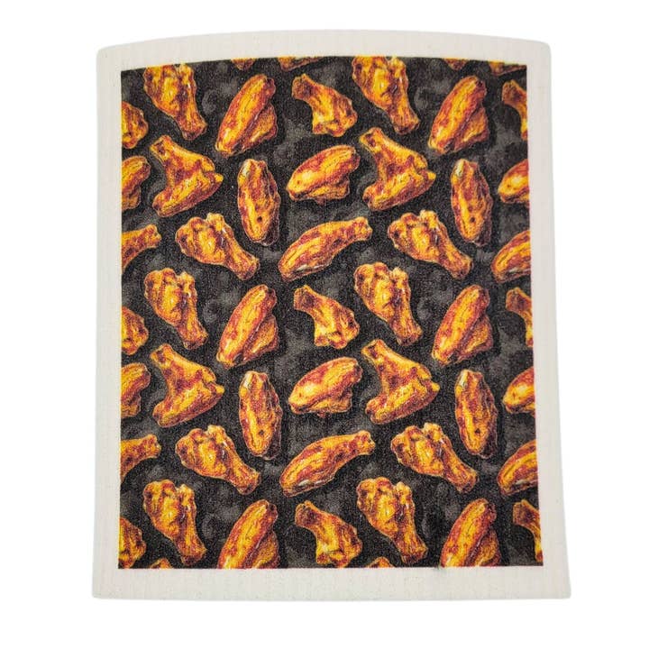 Chiffons suédois Hot Wings - Décoration de maison pour le jour du match pour la vente par Driftless Studios