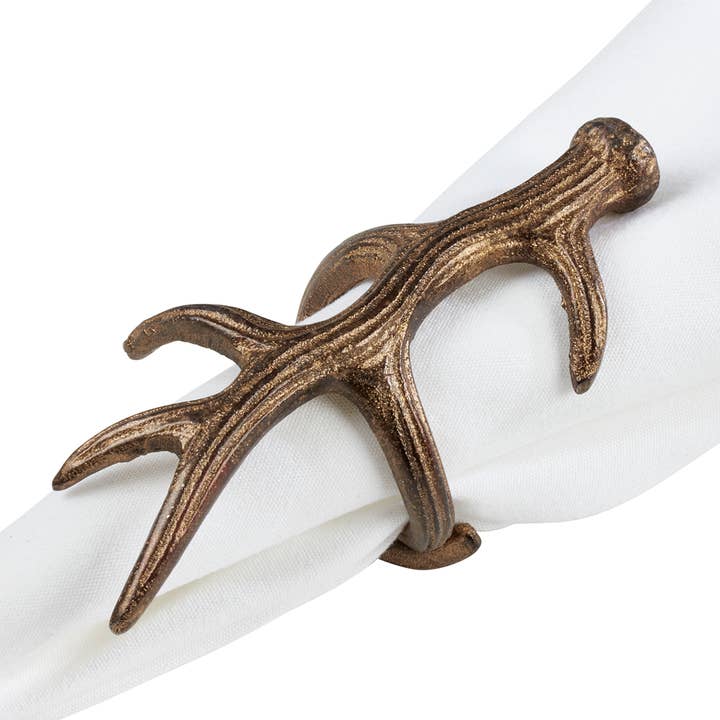 Fennco Styles - Wholesale Napkin Ring - Antler Napkin Ring