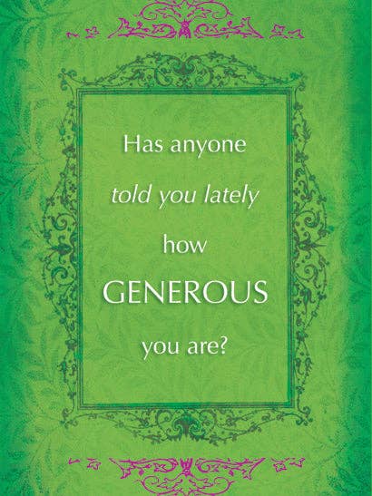 Connecting Cards: Generous for wholesale by Soulebrate