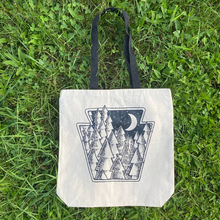 Keystone Pines Tote for wholesale by Lightning Bug Gift Co.