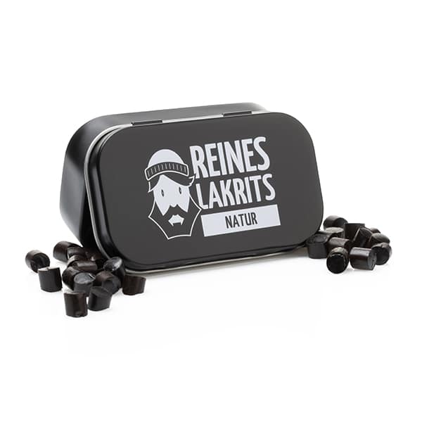 LASSE LAKRITS - natürlich lecker - Wholesale Licorice - Can of pure licorice natural2