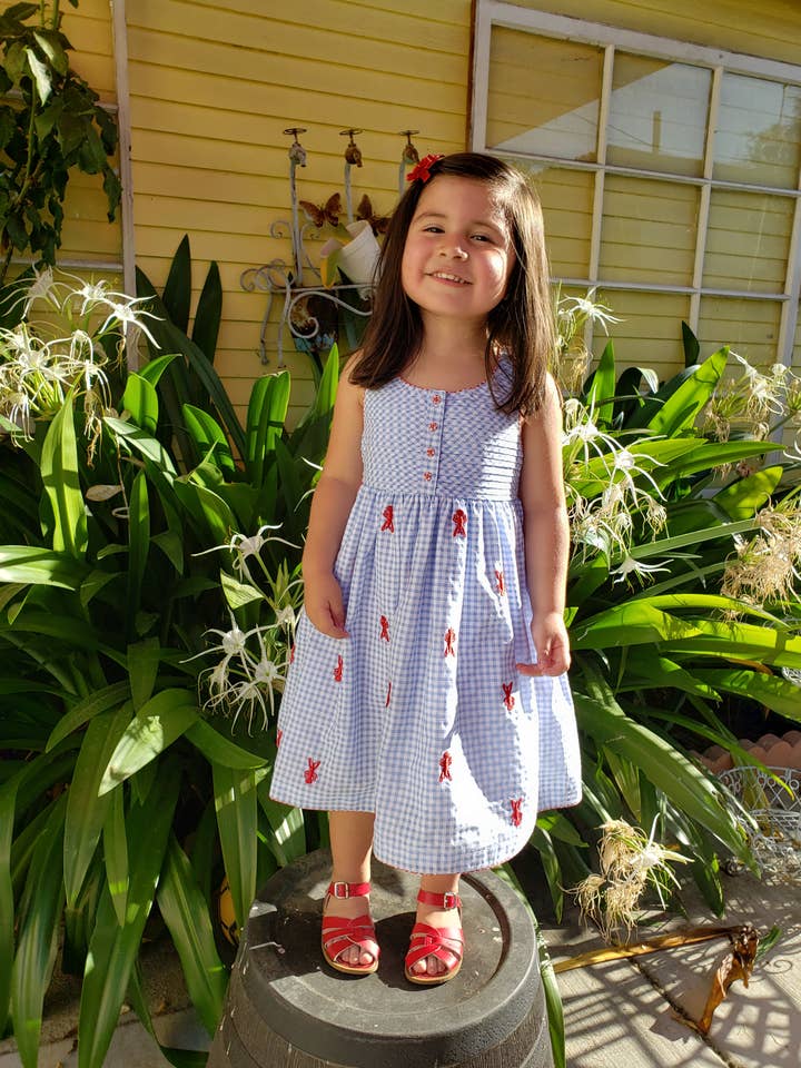 Lobster Empire Dress for wholesale by Cotton Kids