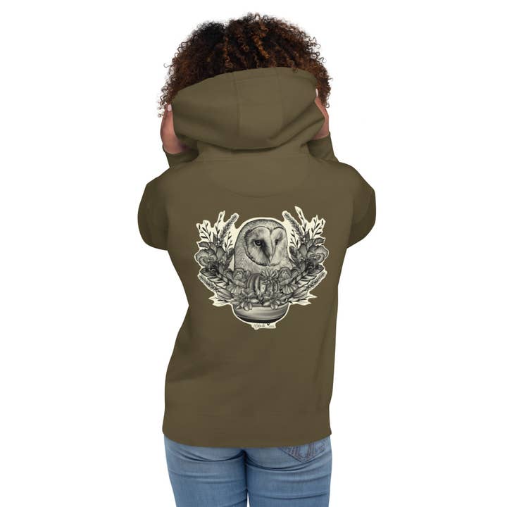 “Nature Owl” Unisex Hoodie for wholesale by The Art of Francella