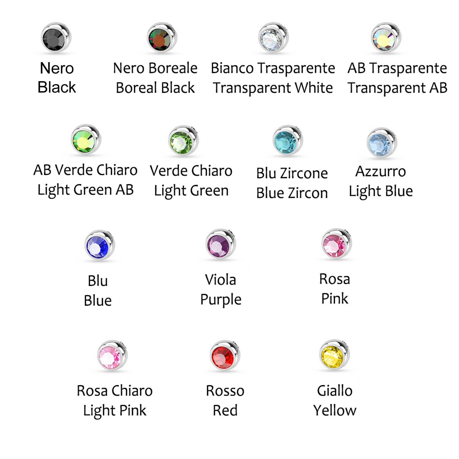 Awaken - Wholesale Nose Ring - Zircon Nose Stud - PB-0211