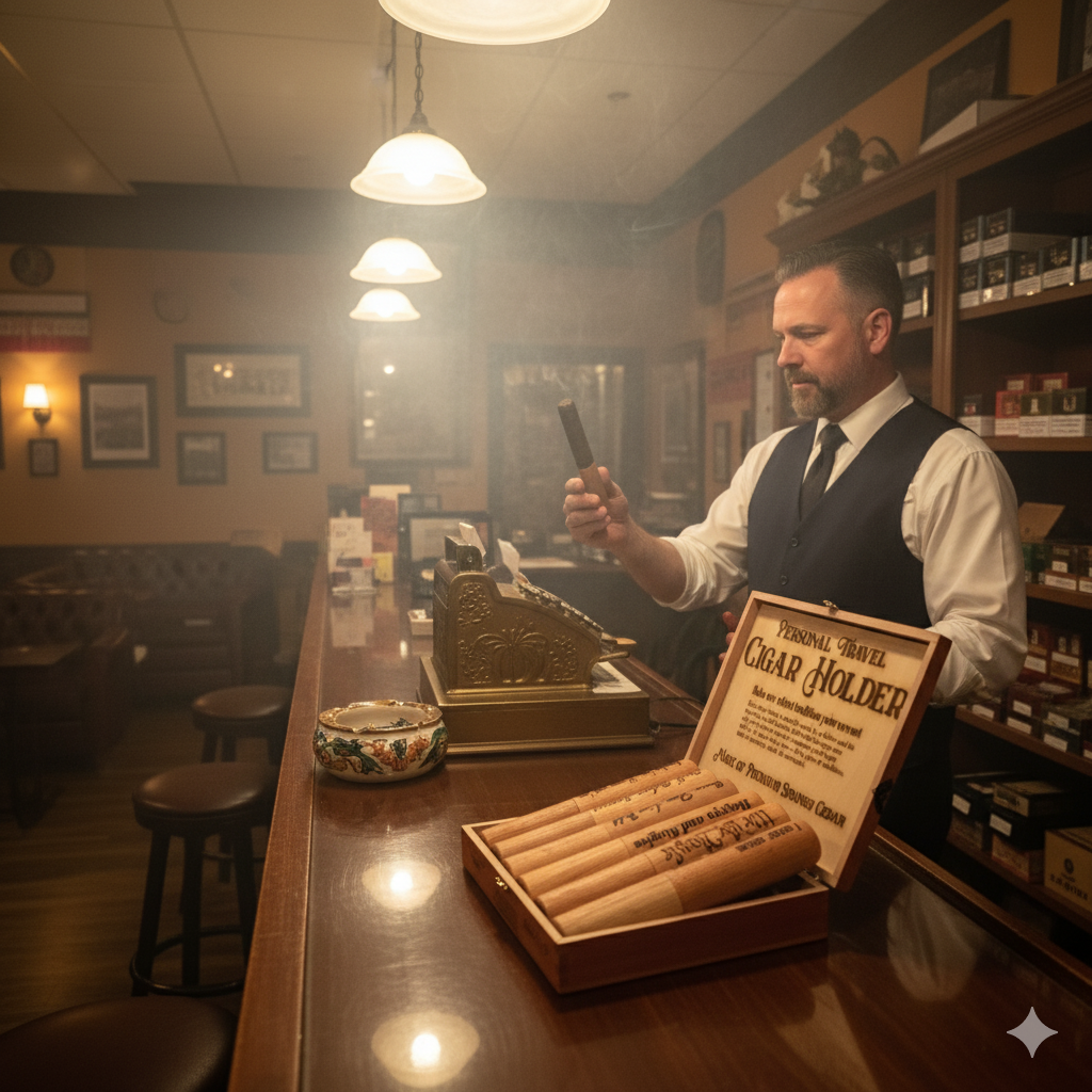 Beer Drinking Accessories – Großhandel Humidor/Zigarrenzubehör – Reise-Zigarrenhalter aus spanischem Zedernholz – handgefertigter Humidor4