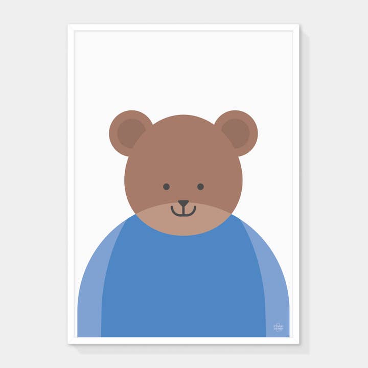 Impression d'art Ours Marron pour la vente par Showler and Showler