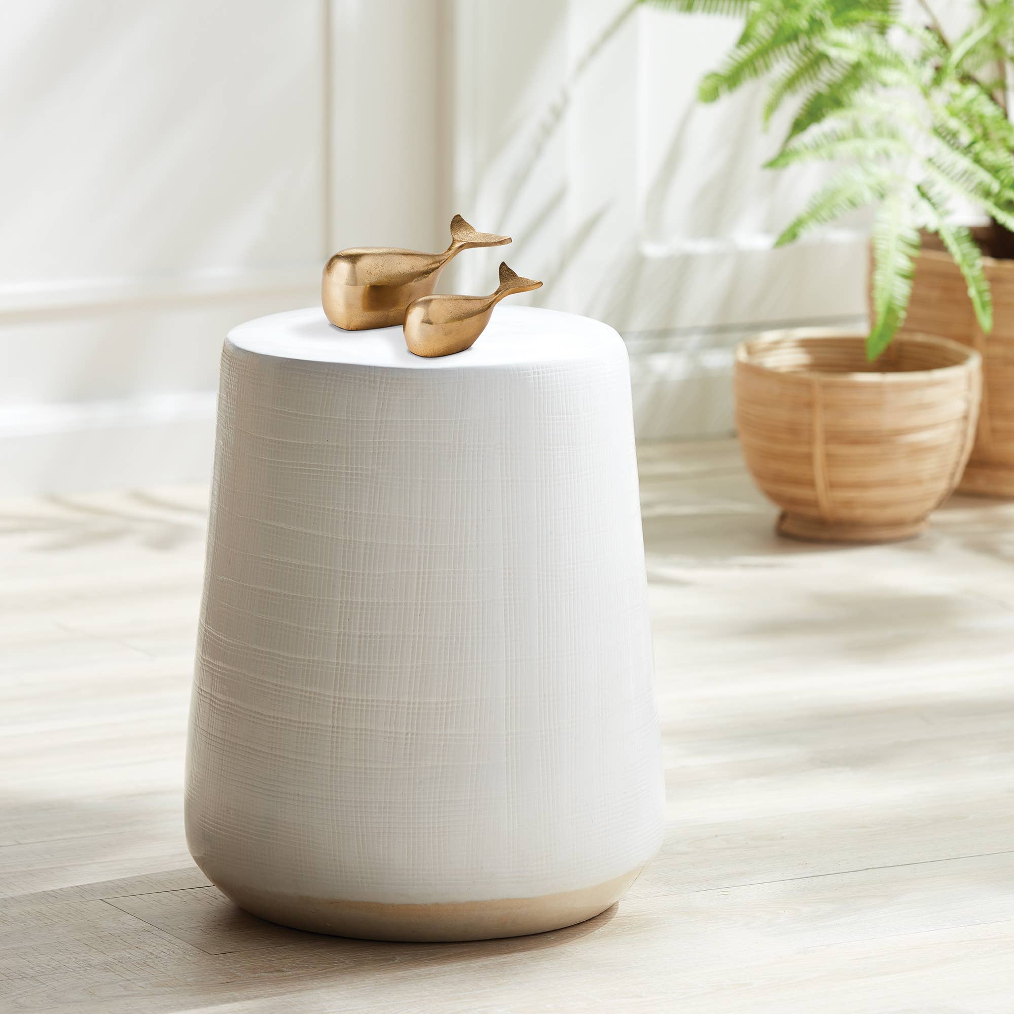 Napa Home & Garden - Wholesale Decorative Figurine - Moby Whale Sculptures Set of 2, Gold2