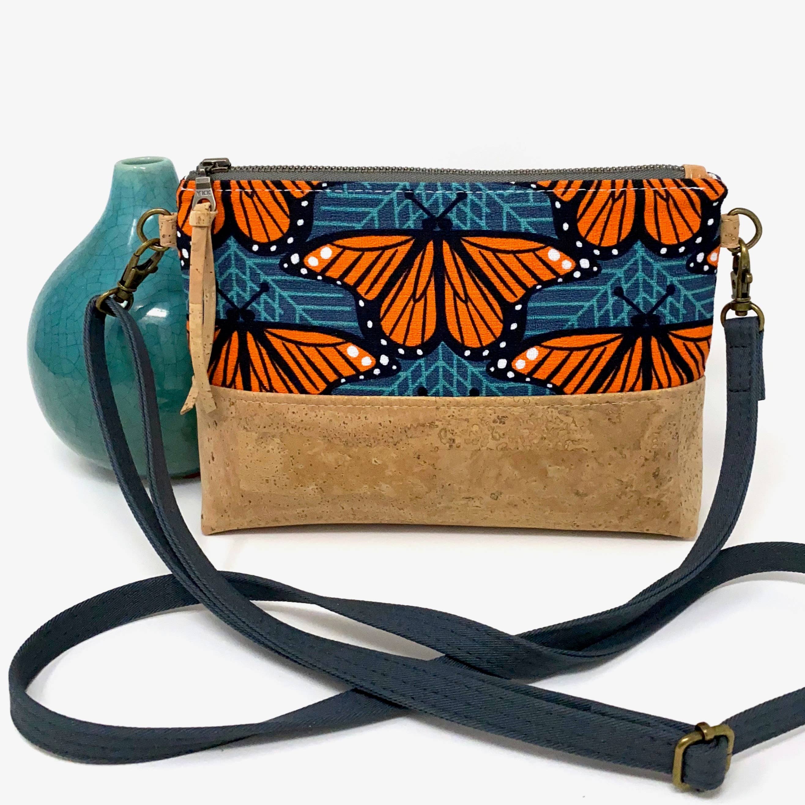 mmb by hand - Wholesale Crossbody Bag - Women's - Organic and Cork Mini Crossbody - Charley Harper Prints12