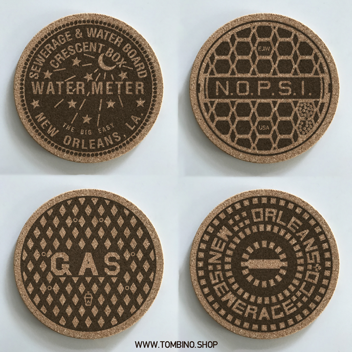 Tombino - Wholesale Coasters - Manhole Cover Coasters New Orleans2
